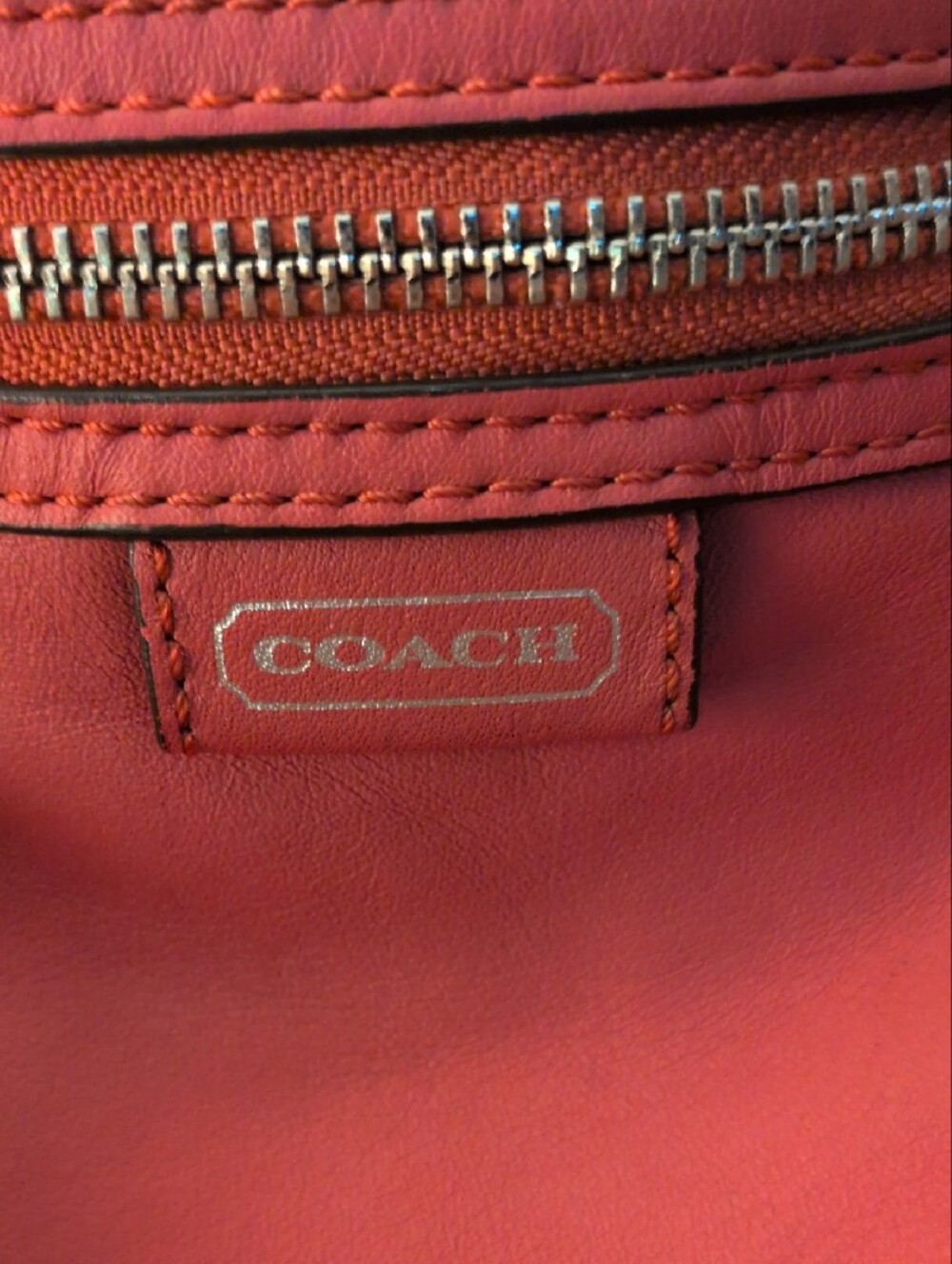 Coach Daisy  Leather Shoulder Bag in Dark Pink - Picture 2 of 16